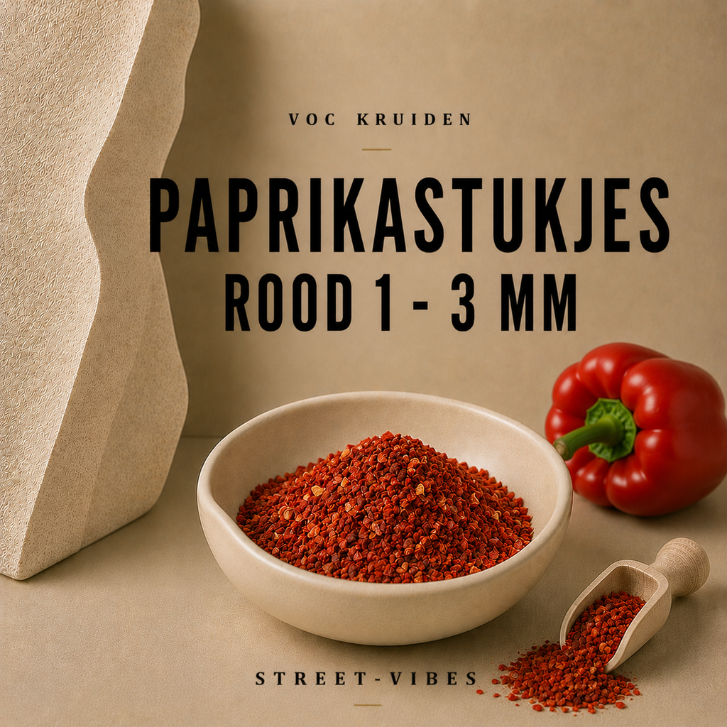 Paprika : Paprikastukjes Rood 1-3 mm