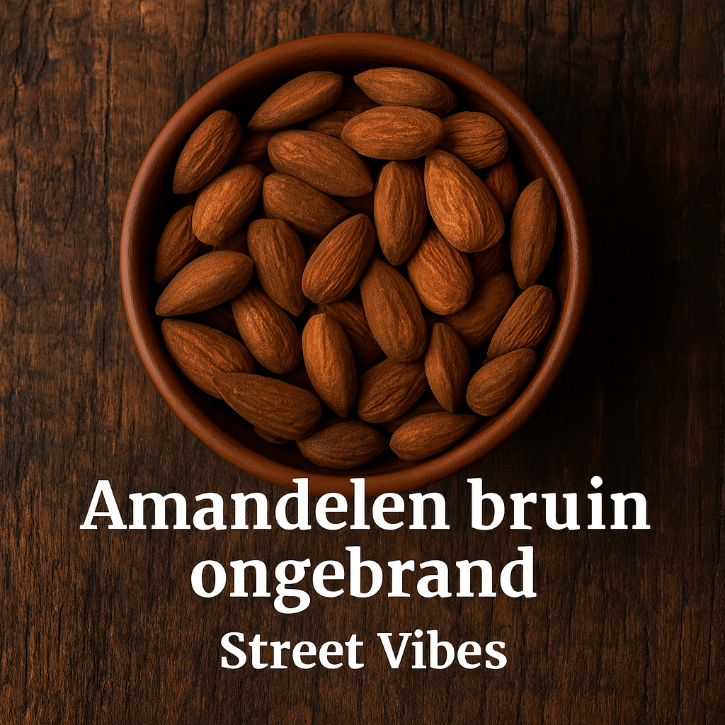Amandelen bruin ongebrand 1000 gram