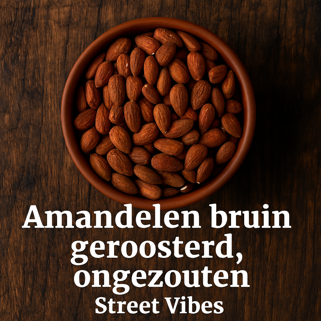Amandelen bruin geroosterd ongezouten 1000 gram