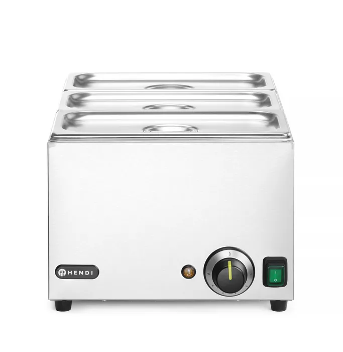 Set ; Bain Marie Hendi Ranger + 3 GN 1/3 en deksel