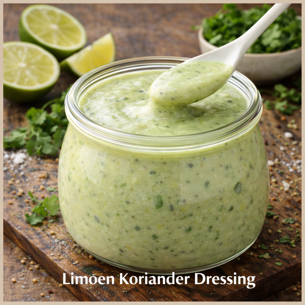 Limoen-Koriander Dressing ( Gluten en lactosevrij )