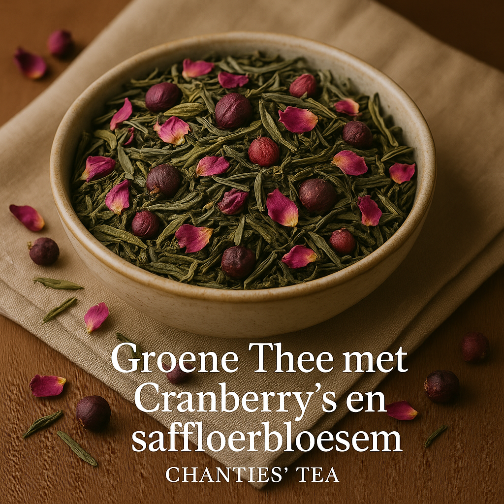 Groene Thee met Cranberry's en Saffloerbloesem