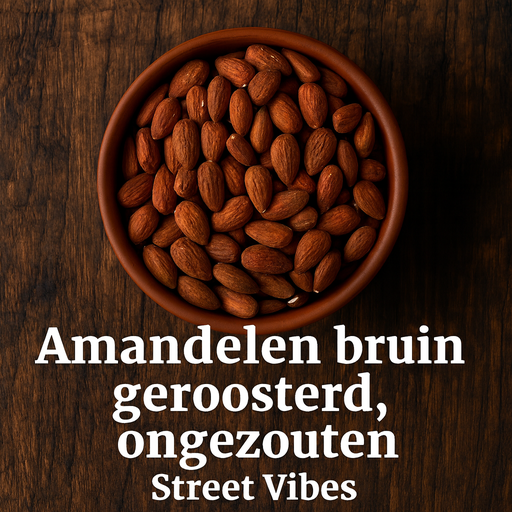Amandelen bruin geroosterd ongezouten 1000 gram