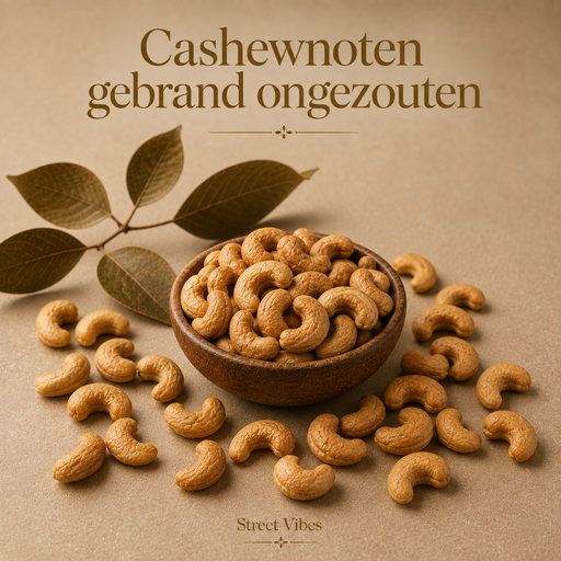 Cashewnoten gebrand ongezouten 1000 gram