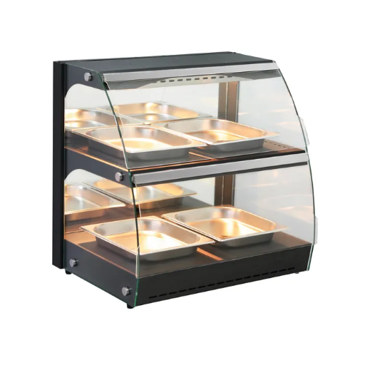 Warmhoudvitrine Quartz 2 laags