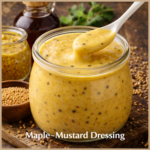 Maple-Mustard Dressing ( Gluten en Lactosevrij)