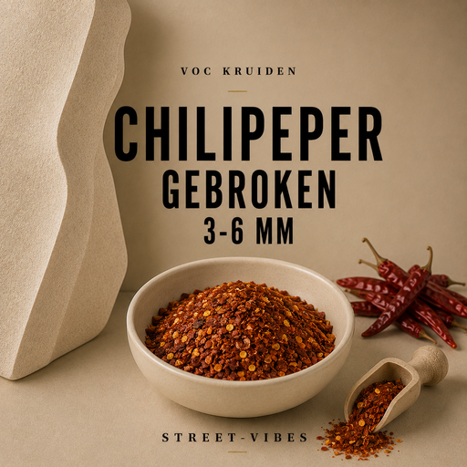 Peper : Chili gebroken 3-6 mm