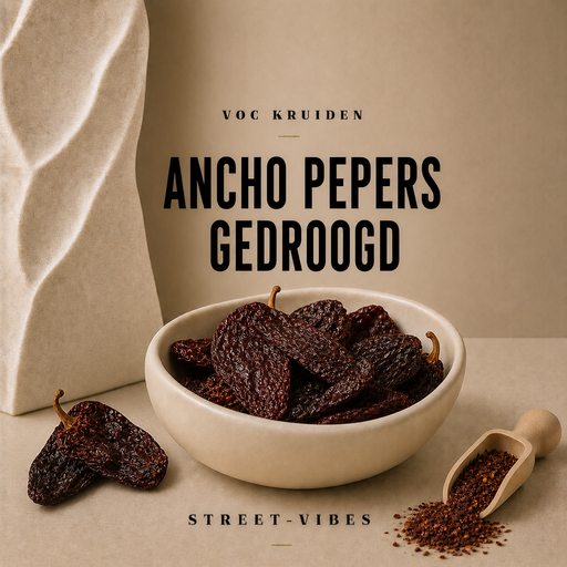 Pepper Collection : Ancho Peper gedroogd heel 500 gram