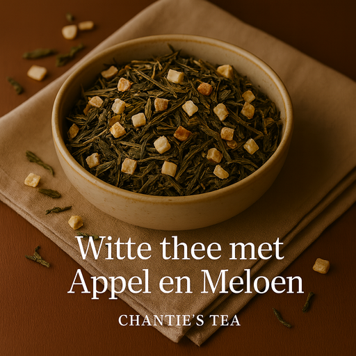 Witte thee met Appel en Meloen