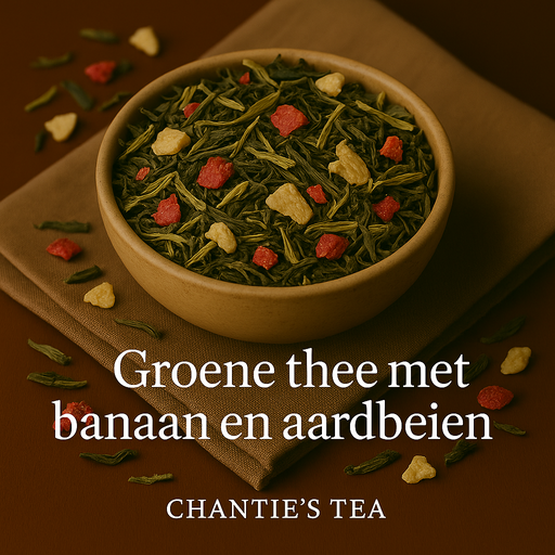 Groene Thee met banaan en Aardbei