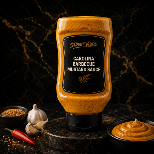 Carolina BBQ Mustard Sauce Lactosevrij / bevat gluten