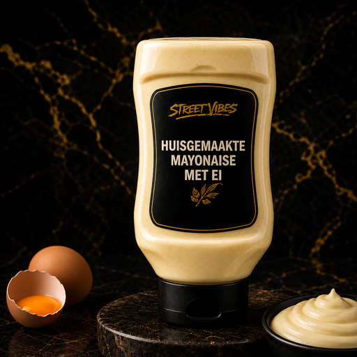 Mayonaise huisgemaakt met ei.  Glutenvrij / Lactosevrij