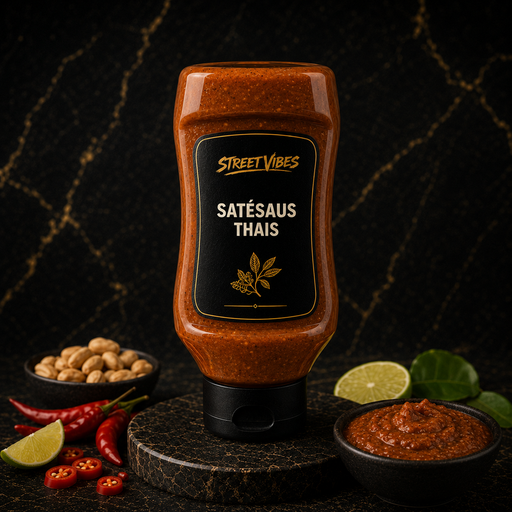 Satehsaus Thais bevat gluten en lactose