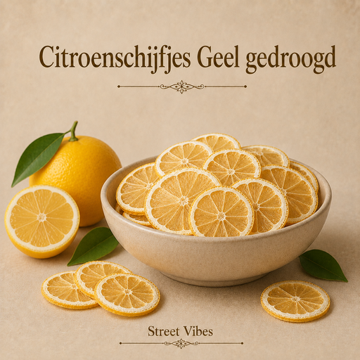 Gedroogde Citroenschijfjes Geel