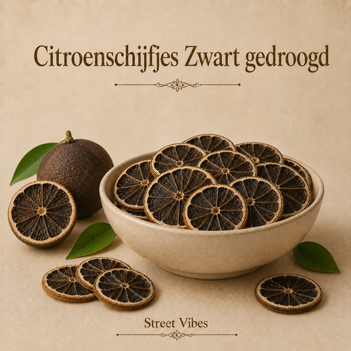 Gedroogde Citroenschijfjes Zwart