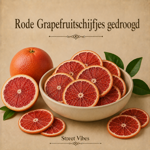Gedroogde Rode Grapefruitschijfjes